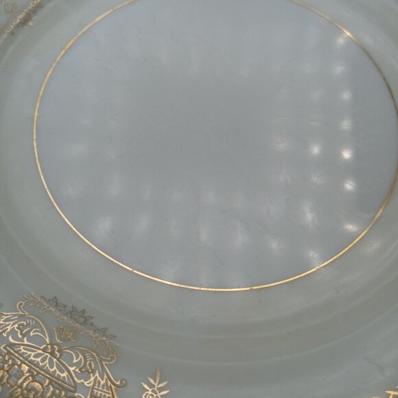 Noritake Bancroft Gold Flower Basket Salad Plate 5481 Japan Porcelain - Picture 4 of 13